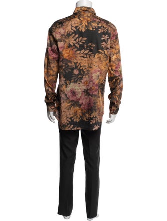 Etro Floral Print Long Sleeve Shirt
