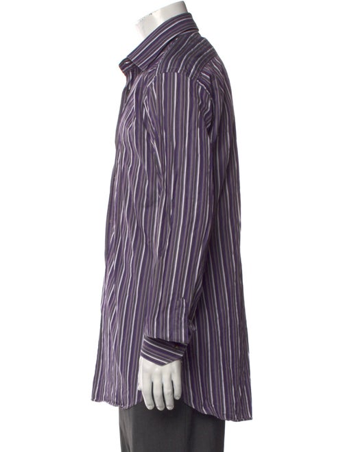 Etro Striped Long Sleeve Dress Shirt