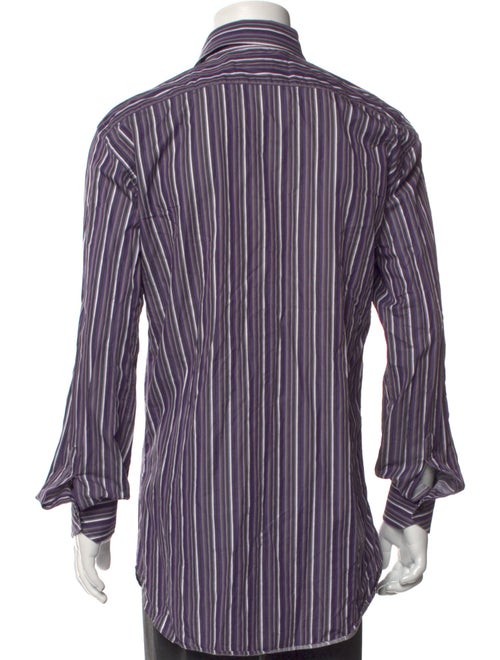 Etro Striped Long Sleeve Dress Shirt