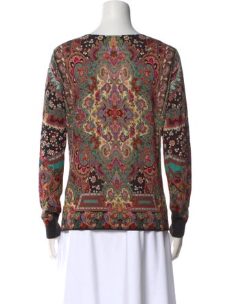 Etro Silk Floral Print Sweater