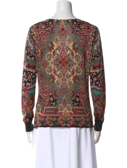 Etro Silk Floral Print Sweater