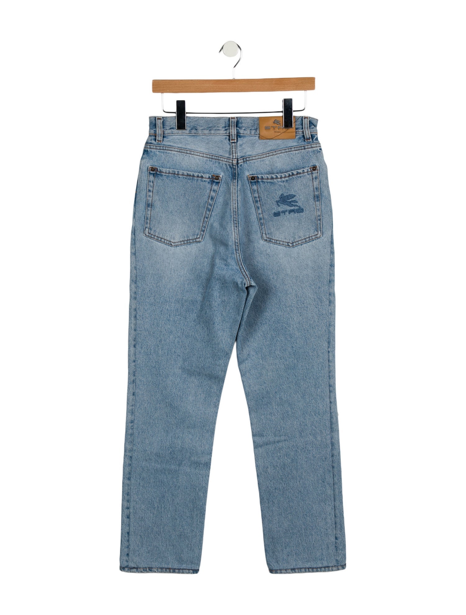 Etro High-Rise Straight Leg Jeans