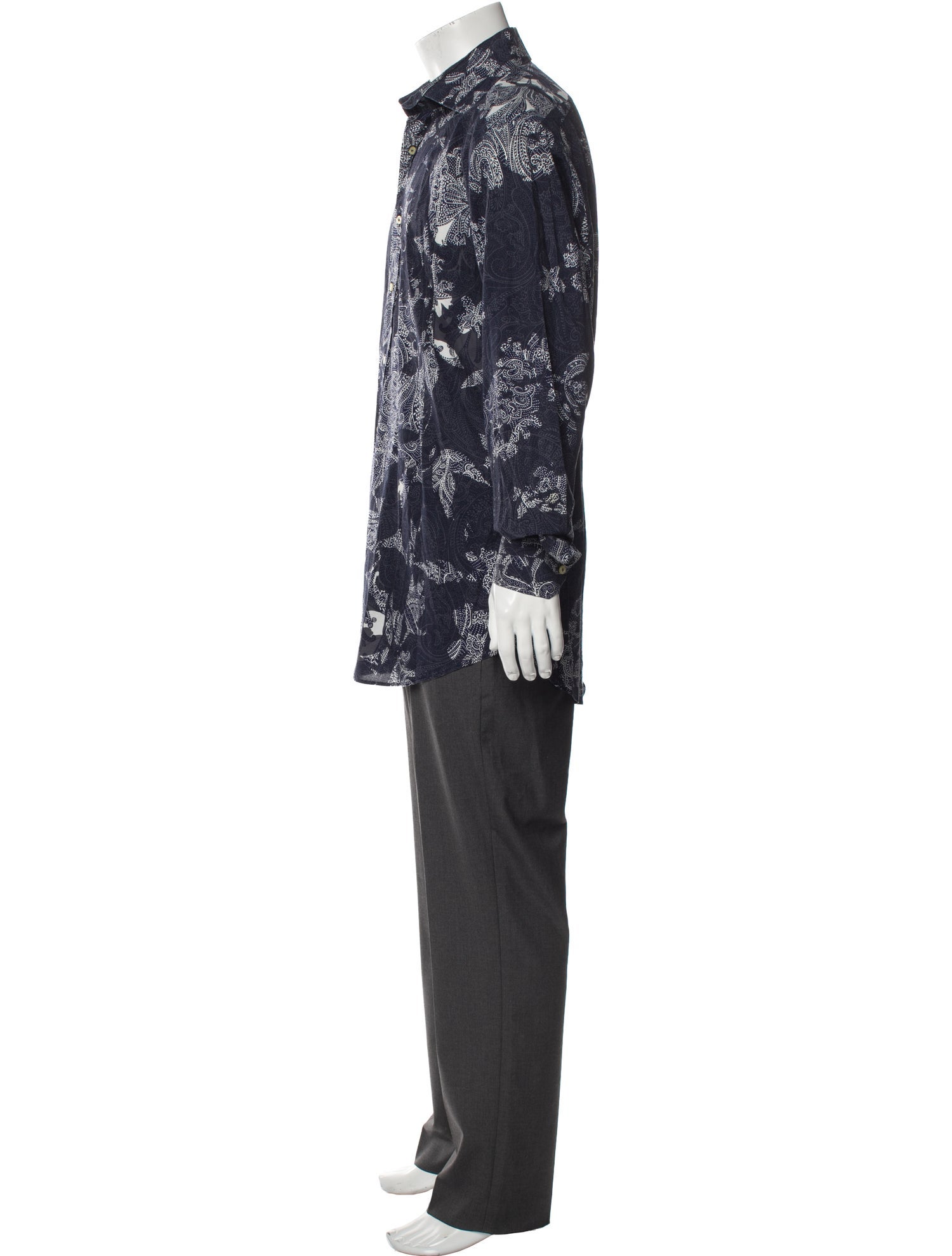 Etro Paisley Print Long Sleeve Shirt