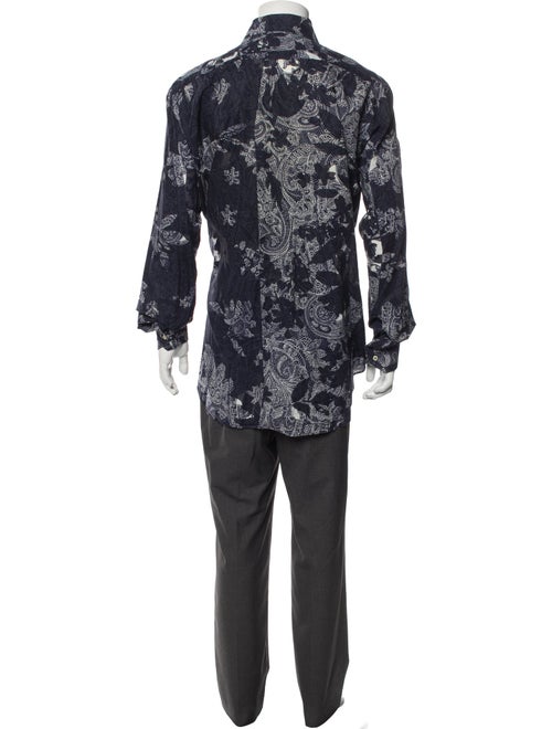 Etro Paisley Print Long Sleeve Shirt