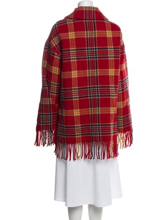 Etro Wool Plaid Print Jacket