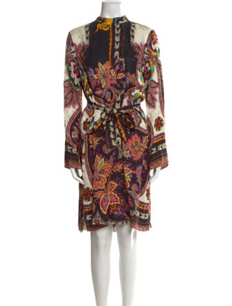 Etro Printed Knee-Length Dress
