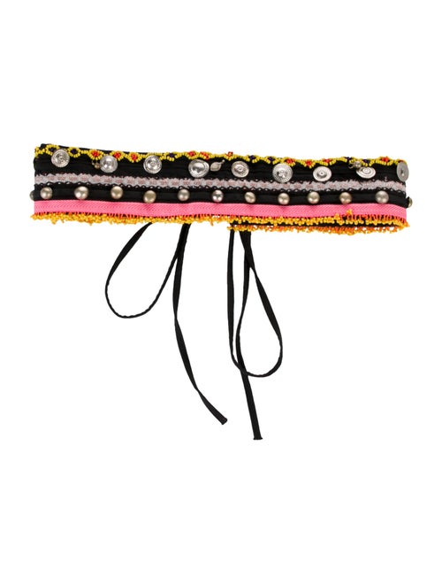 Etro Wide Canvas Belt