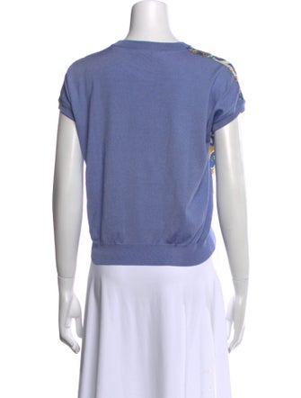 Etro Printed Scoop Neck T-Shirt