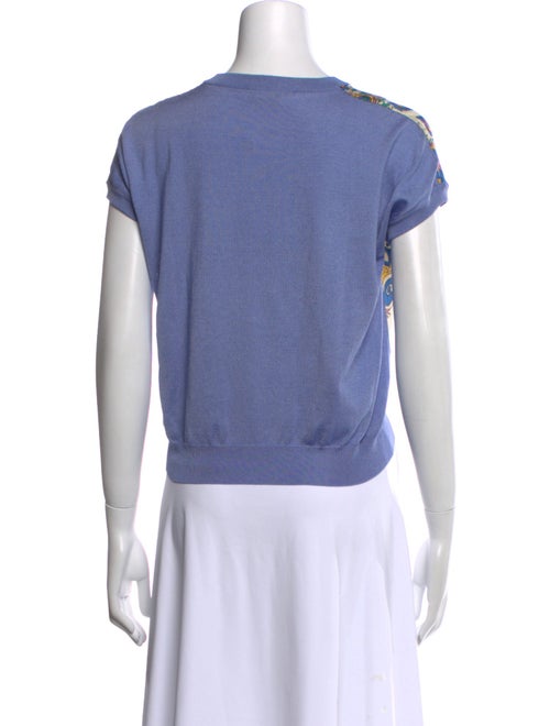 Etro Printed Scoop Neck T-Shirt