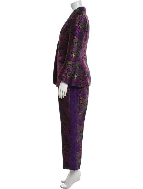 Etro Floral Print Sequin Embellishments Pantsuit