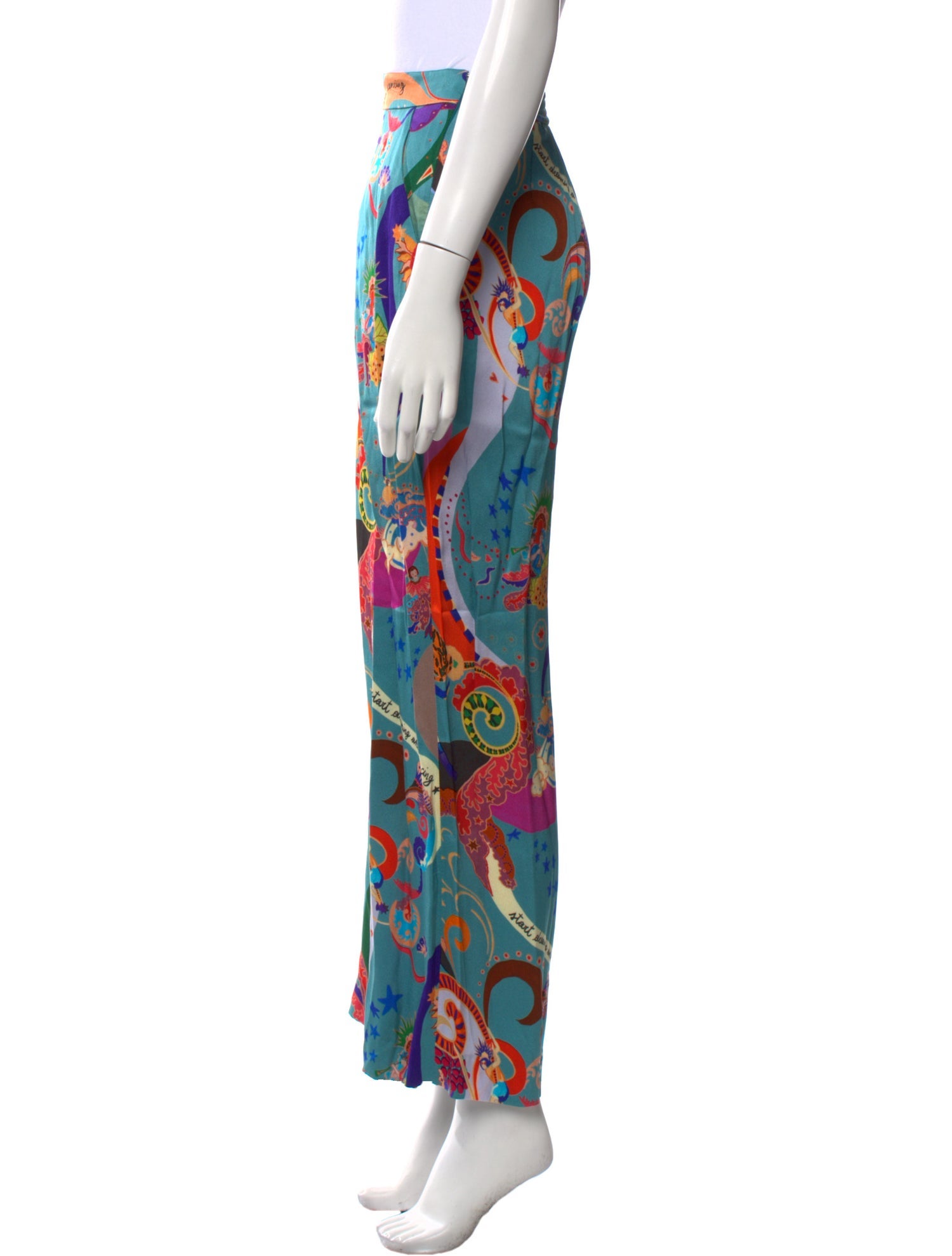 Etro Printed Wide Leg Pants