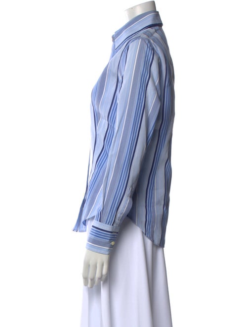 Etro Striped Long Sleeve Button-Up Top