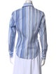 Etro Striped Long Sleeve Button-Up Top
