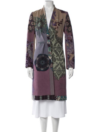 Etro Wool Printed Coat