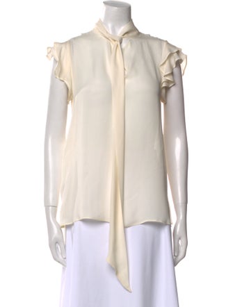 Etro Silk Mock Neck Blouse