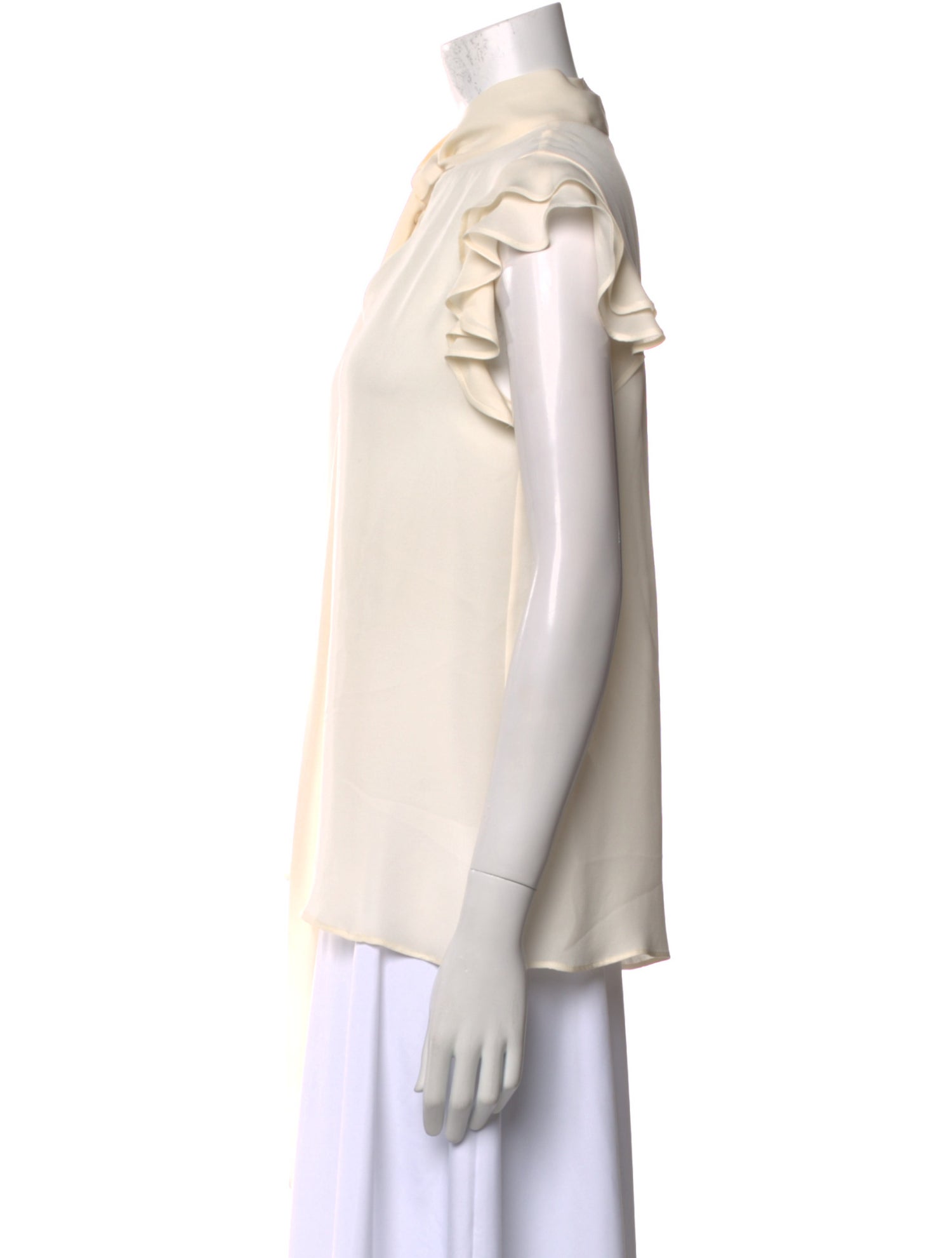 Etro Silk Mock Neck Blouse