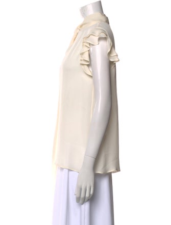 Etro Silk Mock Neck Blouse