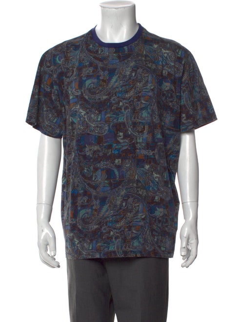 Etro Paisley Print Crew Neck T-Shirt