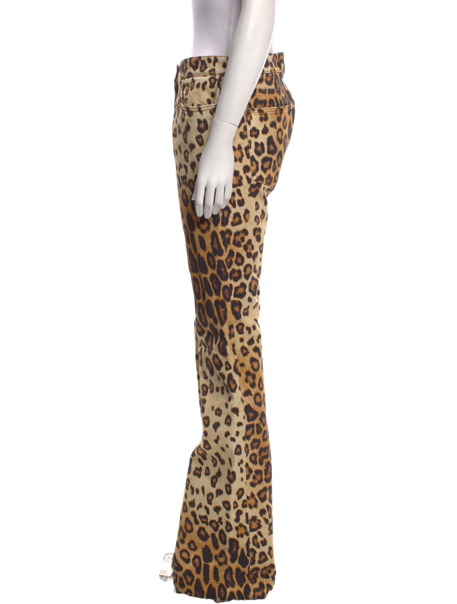 Etro Animal Print Wide Leg Pants