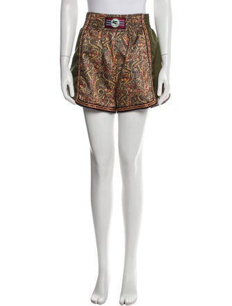 Etro Paisley Print Mini Shorts
