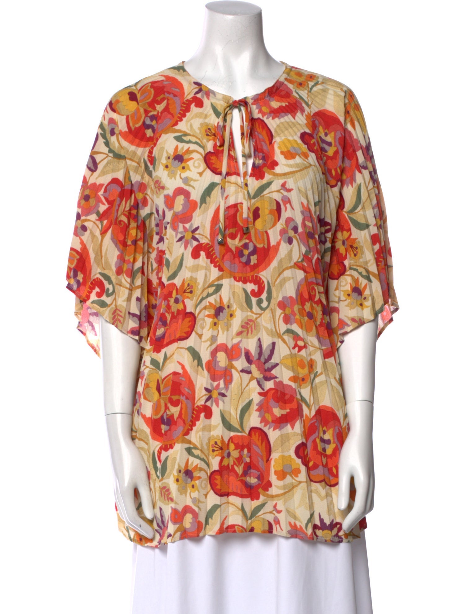 Etro Floral Print V-Neck Tunic