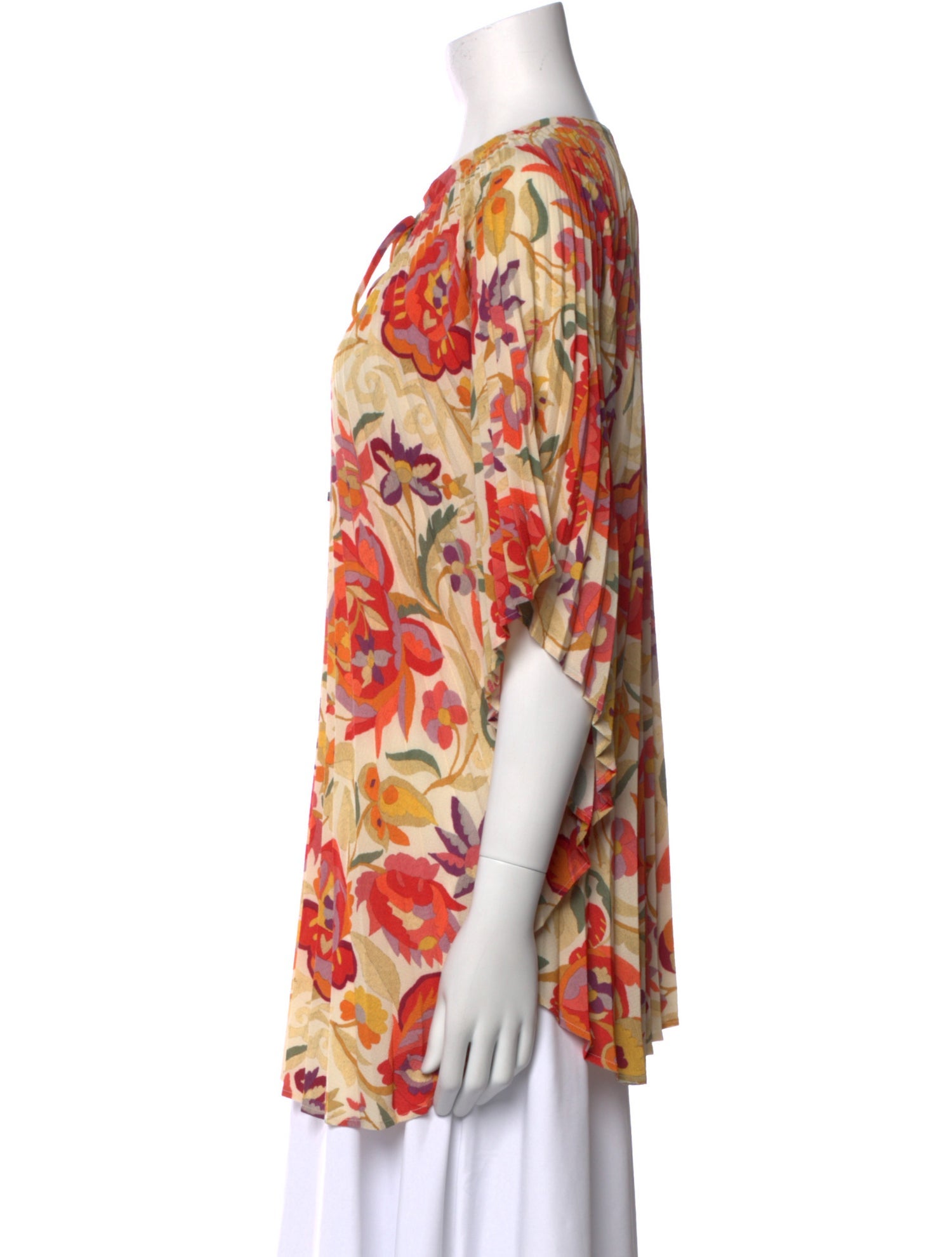 Etro Floral Print V-Neck Tunic