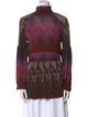 Etro Printed Turtleneck Top