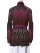 Etro Printed Turtleneck Top