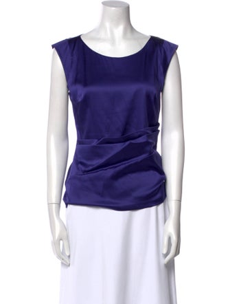 Etro Silk Scoop Neck Top