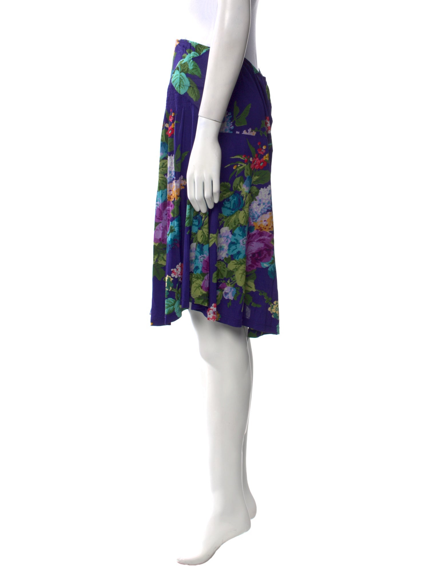 Etro Floral Print Knee-Length Skirt