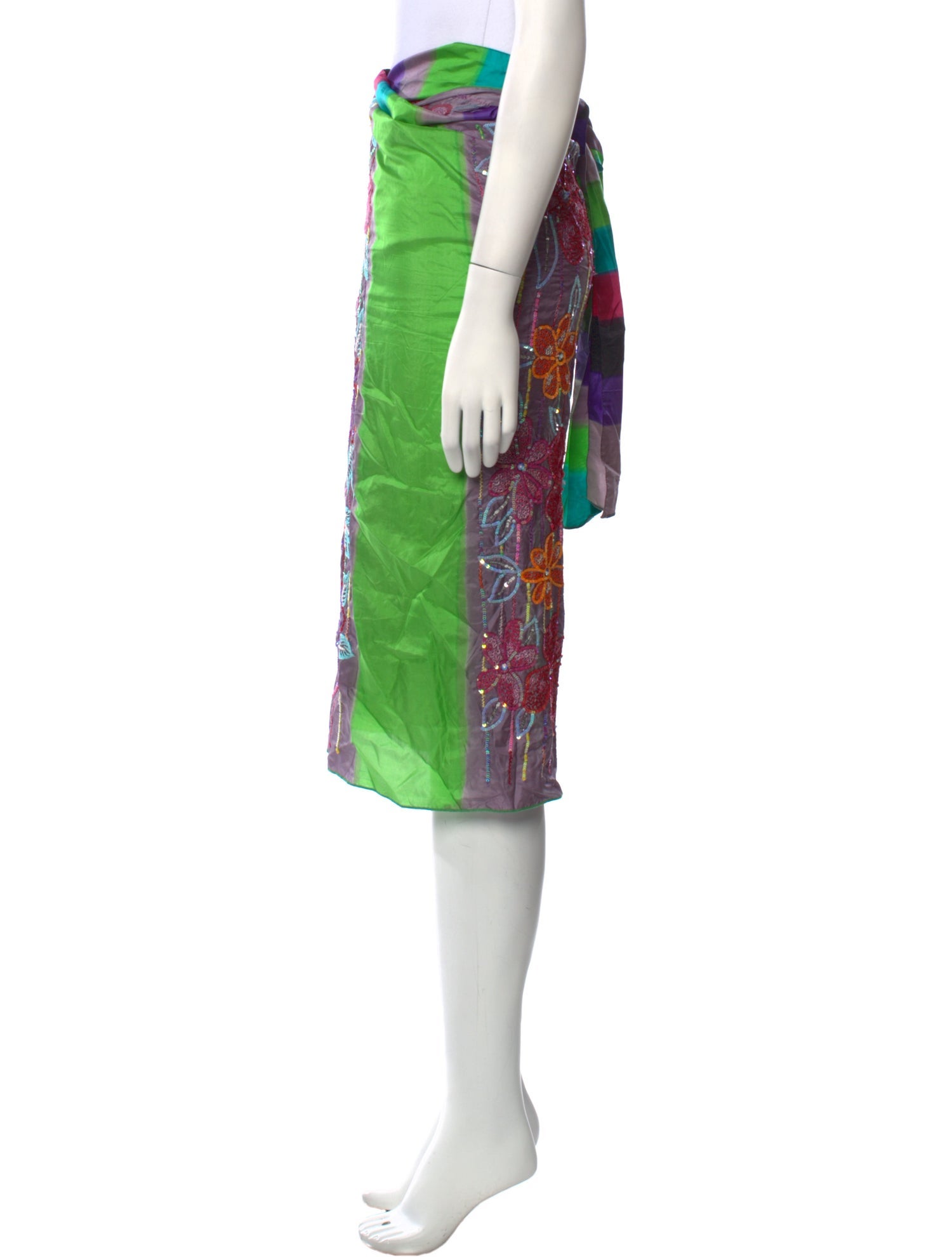 Etro Silk Midi Length Skirt