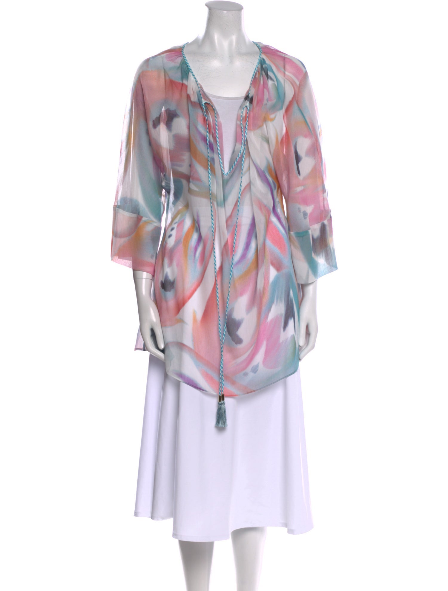 Etro Printed V-Neck Tunic