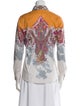 Etro Printed Long Sleeve Button-Up Top