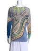 Etro Silk Paisley Print Sweater