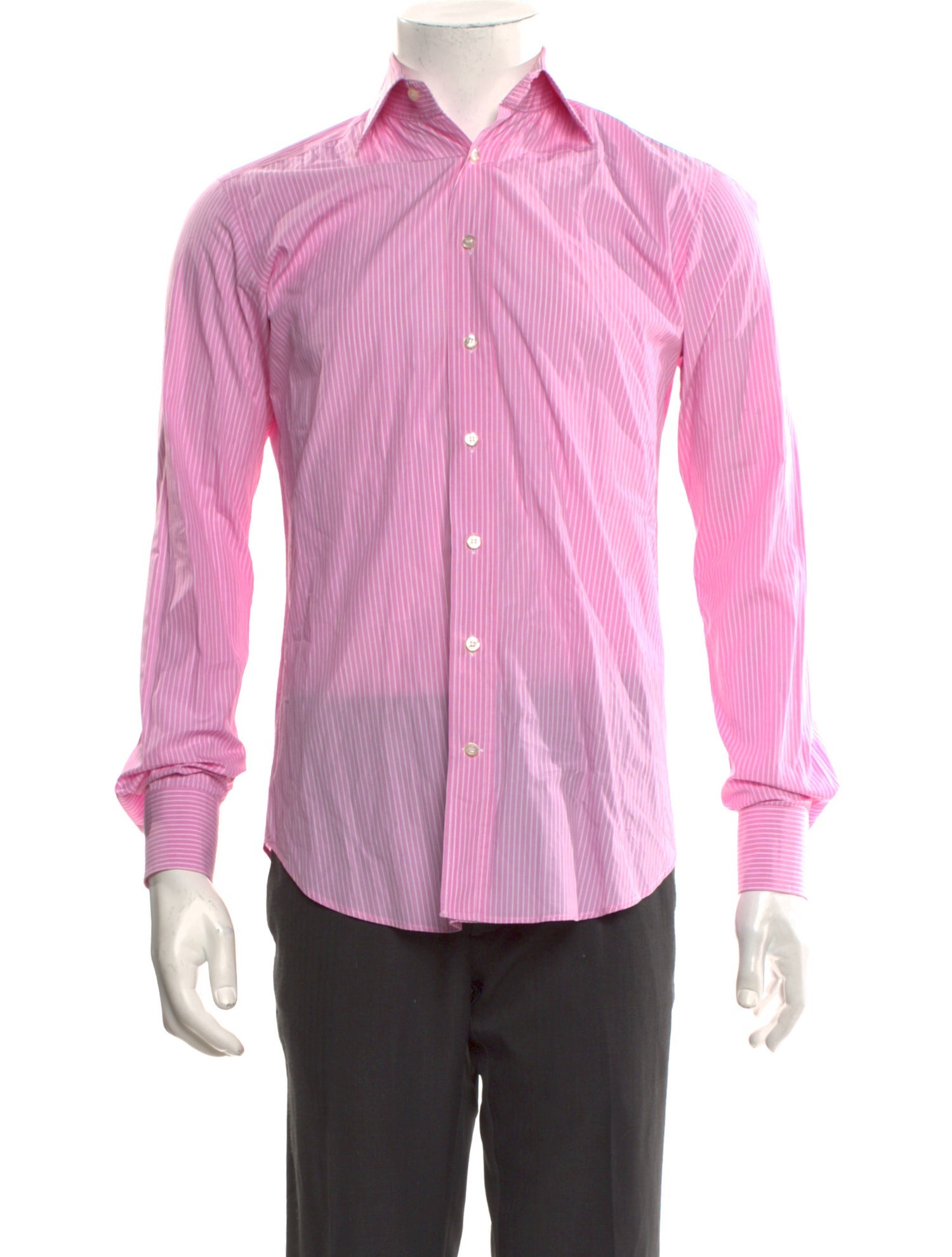 Etro Striped Long Sleeve Dress Shirt