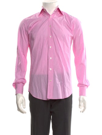 Etro Striped Long Sleeve Dress Shirt