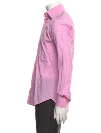 Etro Striped Long Sleeve Dress Shirt