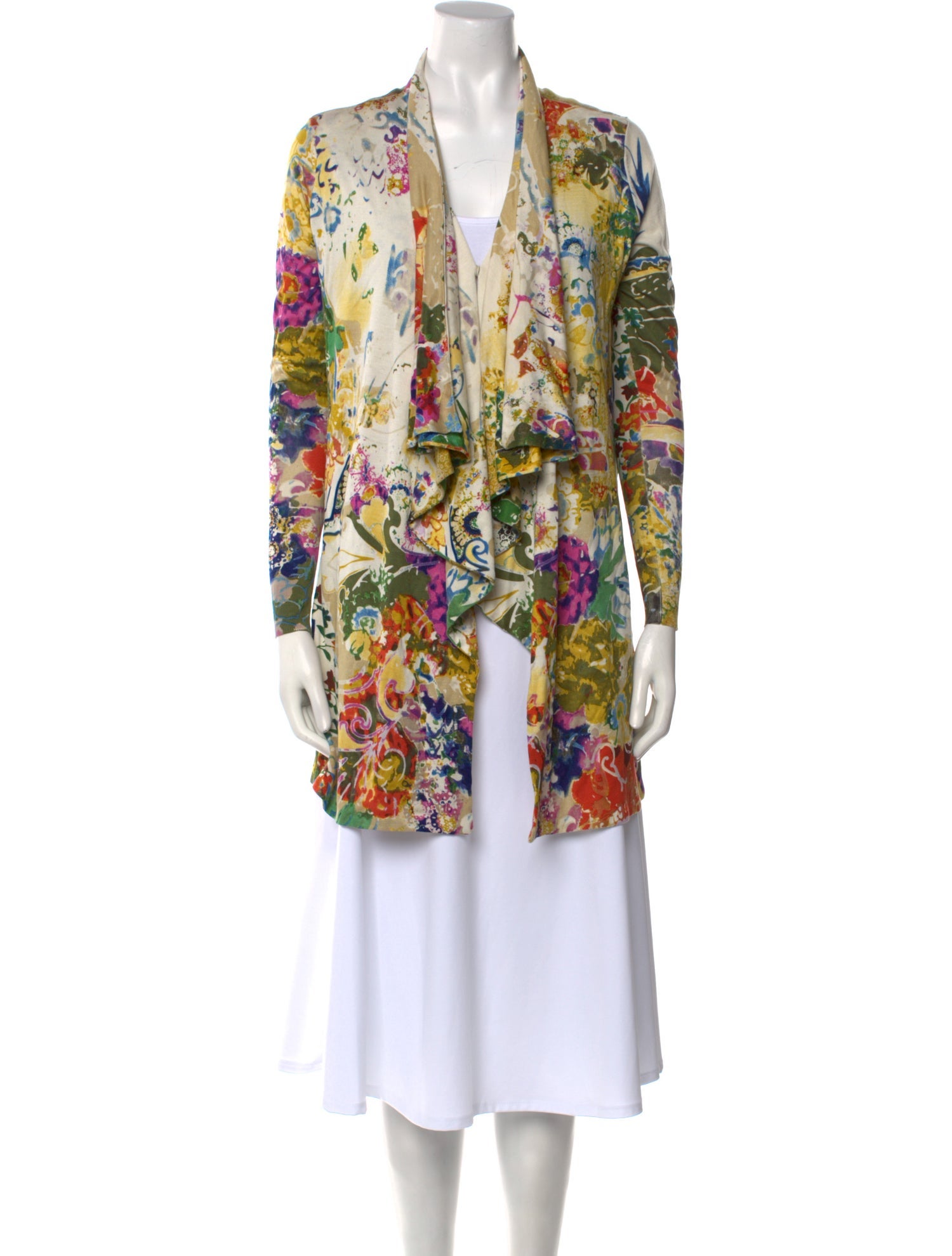 Etro Silk Floral Print Sweater