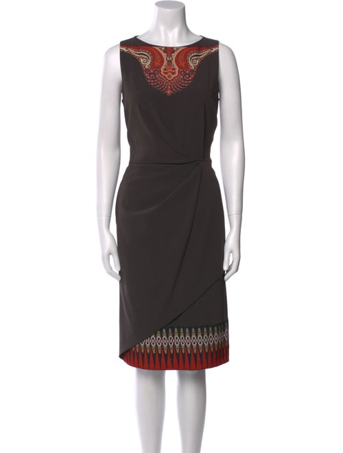 Etro Scoop Neck Midi Length Dress