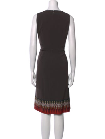 Etro Scoop Neck Midi Length Dress
