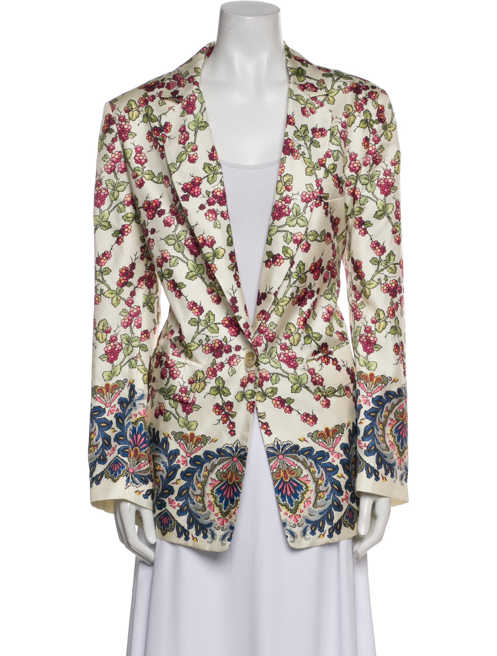 Etro Silk Printed Coat