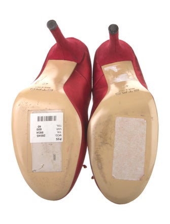 Etro Satin T-Strap Pumps