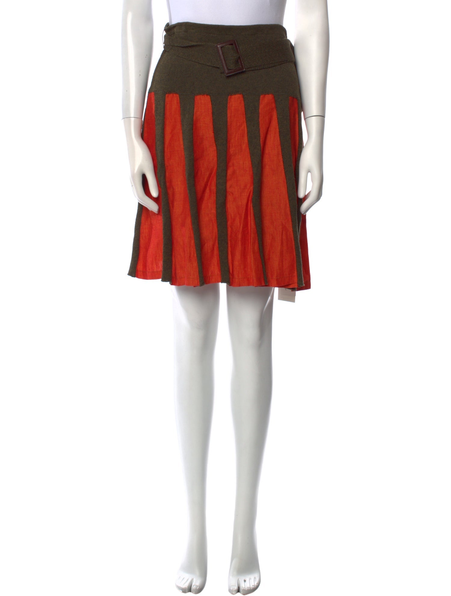 Etro Linen Knee-Length Skirt