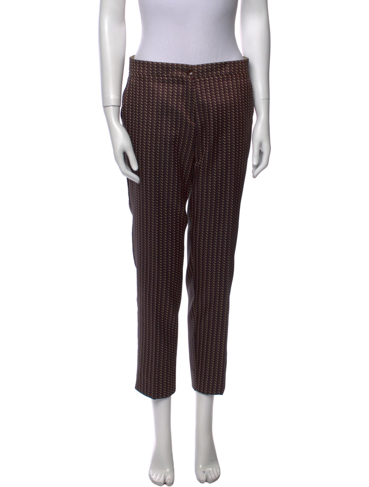 Etro Printed Straight Leg Pants