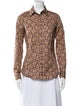 Etro Printed Long Sleeve Button-Up Top