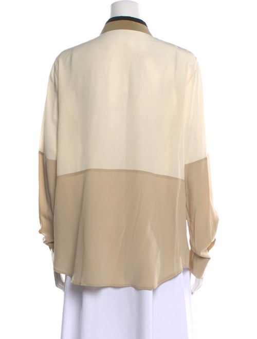 Etro Silk Long Sleeve Button-Up Top