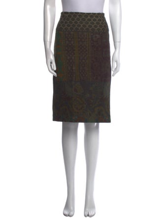 Etro Wool Knee-Length Skirt