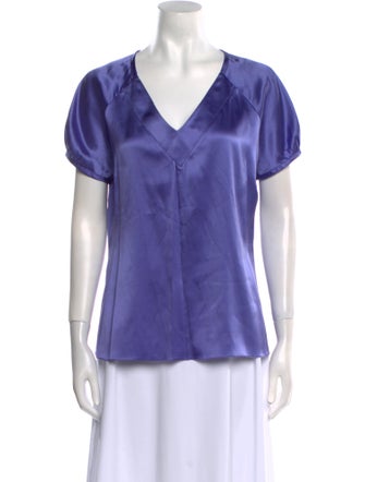 Etro Silk V-Neck Blouse