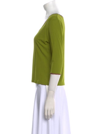 Etro Silk Scoop Neck T-Shirt