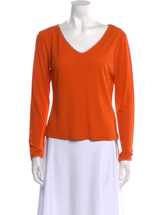 Etro Silk V-Neck Top